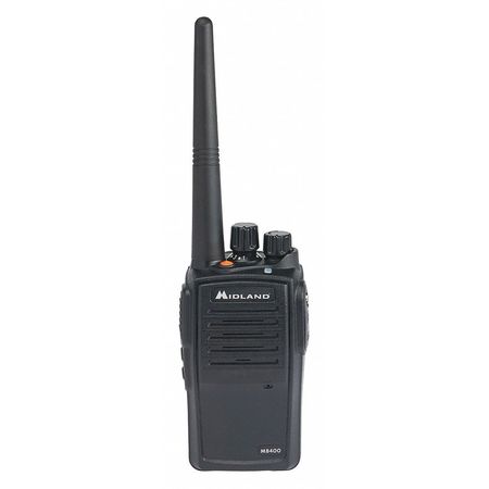 MIDLAND RADIO Portable Two Way Radio, Analog, UHF Band MB400
