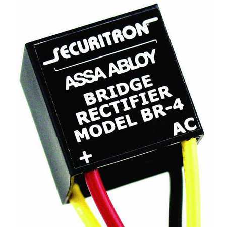 SECURITRON Bridge Rectifier, Plastic, Unfinished BR-4