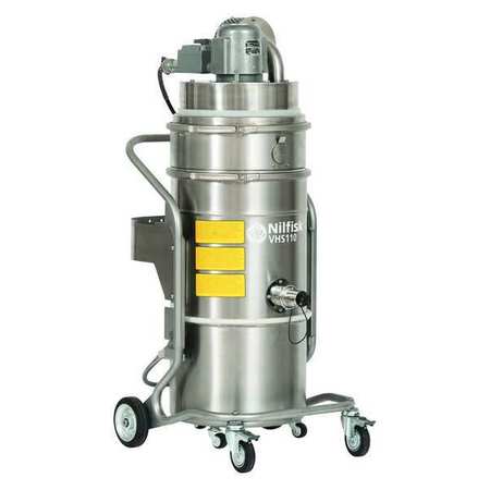 NILFISK Dry Vacuum, 1-5/8" HP Peak HP, 9 gal. Cap. 55100268
