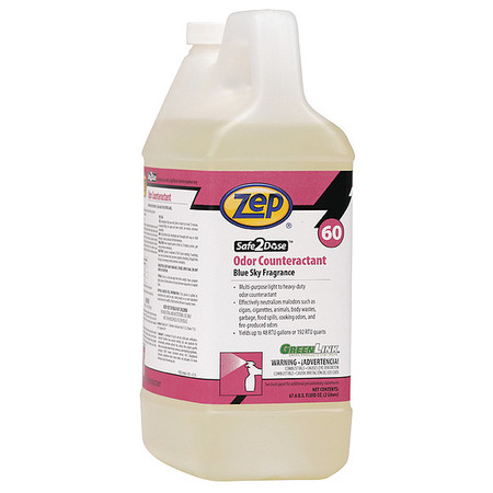 ZEP Odor Counteractant, 2 L, Jug, PK4 N68801