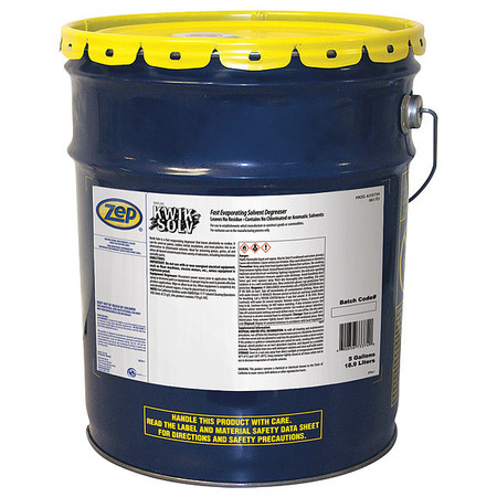 ZEP Cleaner/Degreaser, 5 gal. Bucket, Liquid, Clear, Colorless J33734