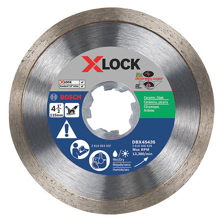 Bosch Abrasive Cut-Off Wheel, 60 Grit, Thickness: 0.062 in DBX4543S