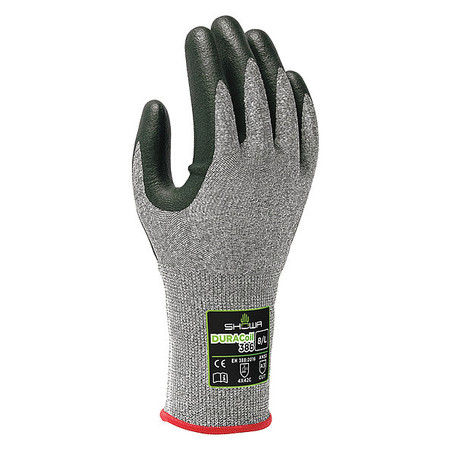 SHOWA Cut Resistant Coated Gloves, A3 Cut Level, Nitrile, XL, 1 PR 386XL-09