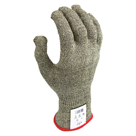 SHOWA Cut Resistant Gloves, A7 Cut Level, Uncoated, L, 1 PR 257X-08