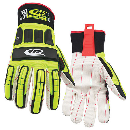 RINGERS GLOVES Impact Resistant Gloves, Green, L, PR 260