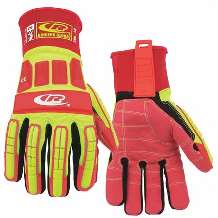 RINGERS GLOVES Impact Resistant Gloves, Yellow, 3XL, PR 259