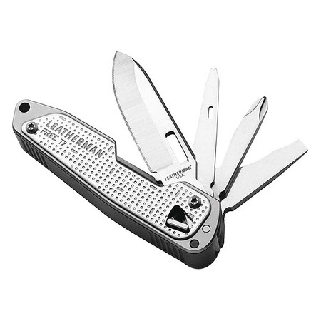 Leatherman Folding Knife, 8 Functions, Fold Open, Tool Material: Stainless Steel 832680