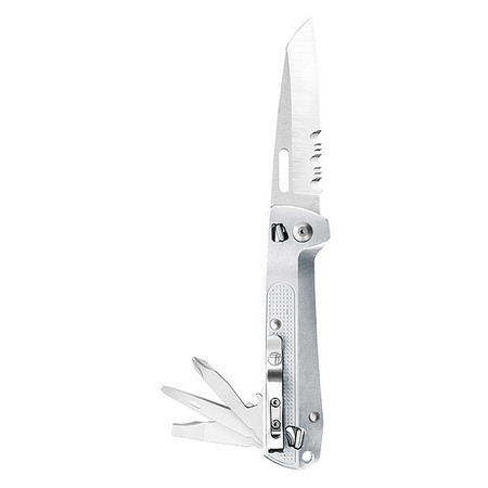 LEATHERMAN Folding Knife, 8 Functions, Fold Open 832653