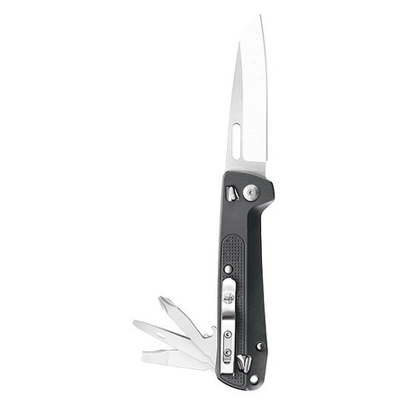 LEATHERMAN Folding Knife, 8 Functions, Fold Open 832657