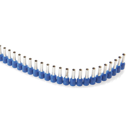 JOKARI Ferrules Strips, 8mm, 2.5mm, Blue, PK400 60125