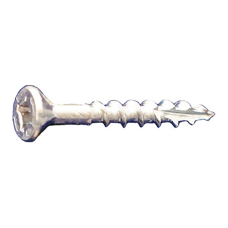 DAGGERZ Wood Screw, #8, 3 in, Zinc Plated Low Carbon Steel Flat Head Phillips Drive, 1500 PK DLFLSPZ08300