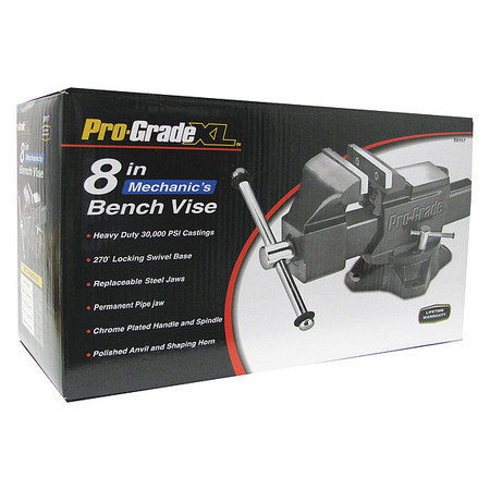 Pro-Grade Tools Heavy Duty Swivel Bench Vise, 8" 59117