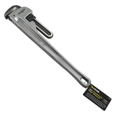 PRO-GRADE TOOLS 18" L Aluminum Aluminum Pipe Wrench 18" 11818