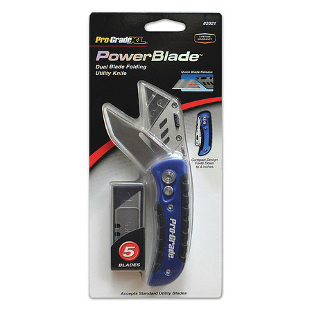 PRO-GRADE TOOLS Folding Knife, 2-Blade 82021