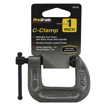 Pro-Grade Tools C-Clamp, 1x1" 59128