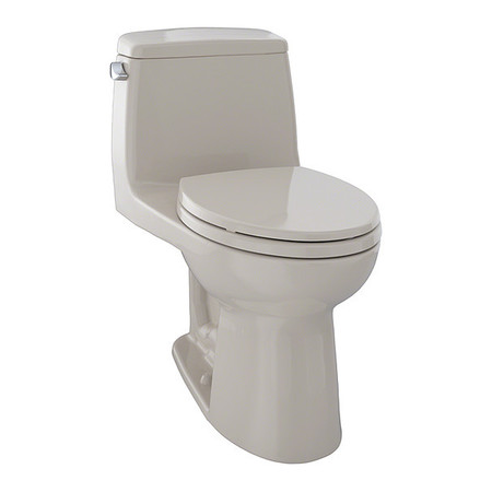 TOTO Toilet, 1.28 gpf, E-Max, Floor Mount, Elongated, Bone MS854114E#03