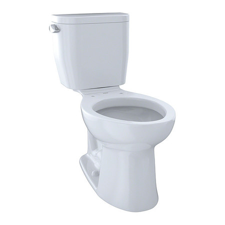 Toto Toilet, 1.28 gpf, E-Max, Floor Mount, Elongated, Cotton CST244EF#01