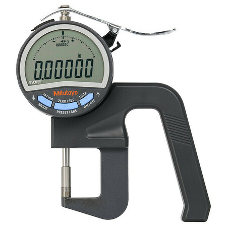 MITUTOYO Digital Thickness Gage, 0.8 Throat 547-400A