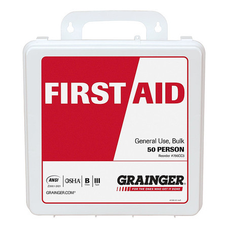 ZORO SELECT First Aid Kit w/House, 210pcs, WHT 54762-021