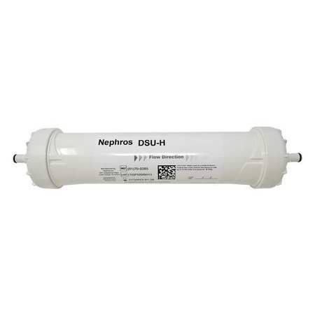 NEPHROS Inline Water Filter, 3 gpm, 13" H, 100 psi 70-0285