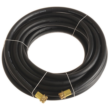 CONTINENTAL Garden Hose, 5/8" ID x 100 ft., Black, Safety Factor: 4:1 CWH058-100MF-G