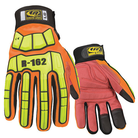 RINGERS GLOVES Impact Resistant Gloves, Orange, M, PR 162