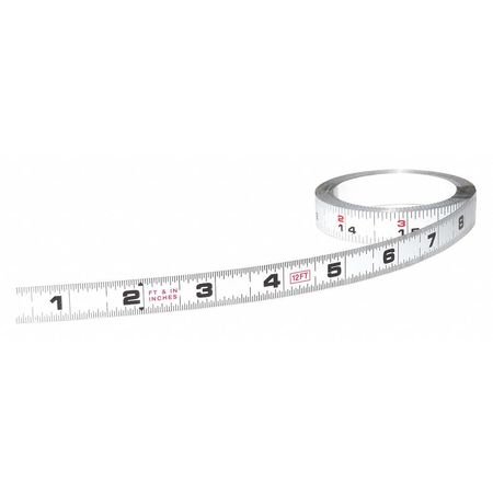 US TAPE 144 in Adhesive Tape Measure, 1/2 in Blade 50006