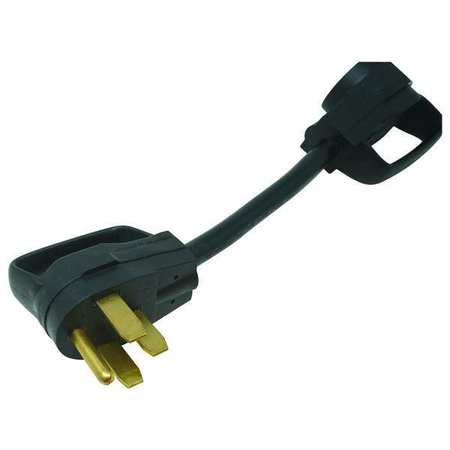 SOUTHWIRE Cord Adapter, 10 AWG, 12 Cord L, Black 65039401