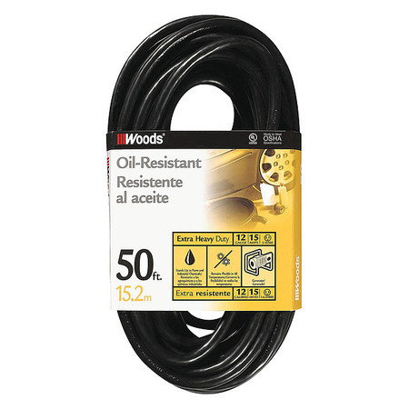 SOUTHWIRE Extension Cord, 12 AWG, 125VAC, 50 ft. L 64816901