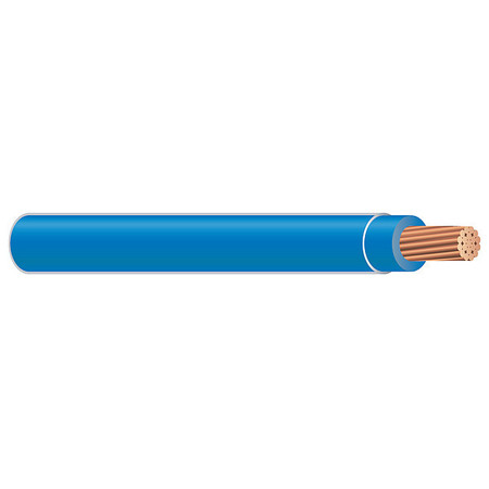 SOUTHWIRE Building Wire, XHHW, 10 AWG, 500 ft, Blue, Nylon Jacket, PVC Insulation 37114603