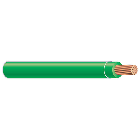 SOUTHWIRE Building Wire, XHHW, 12 AWG, 500 ft, Green, Nylon Jacket, PVC Insulation 37106271
