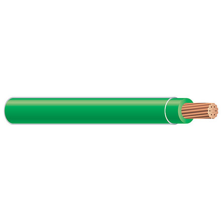Southwire Building Wire, THHN, 8 AWG, 100 ft, Green, Nylon Jacket, PVC Insulation 20492535