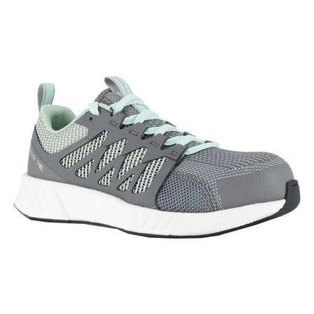 REEBOK Athletic Shoe, W, 8, Gray, PR RB316