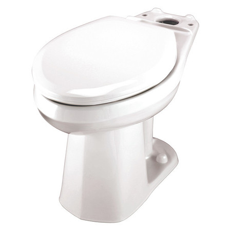Gerber Toilet Bowl, 1.0 gpf, Pressure Assist Tank, Floor Mount, Elongated, White GUF21377