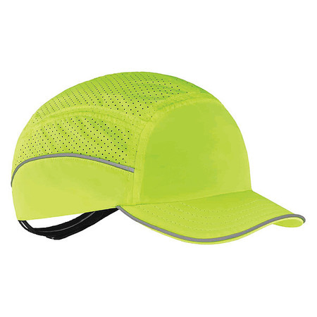 Ergodyne Bump Cap, Short Brim Baseball, Polyethylene, Hook-and-Loop Suspension 8955