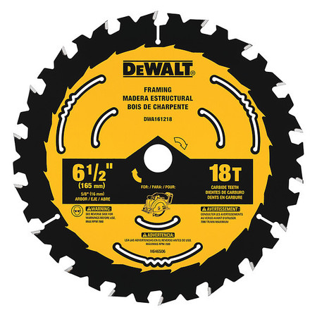 DEWALT 6-1/2" Circular Saw Blades DWA161218