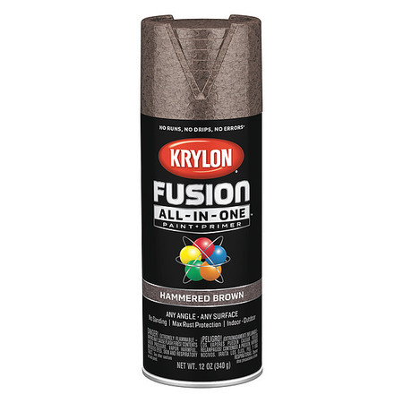 Krylon Hammered Spray Paint, Brown, Hammered, 12 oz K02783007