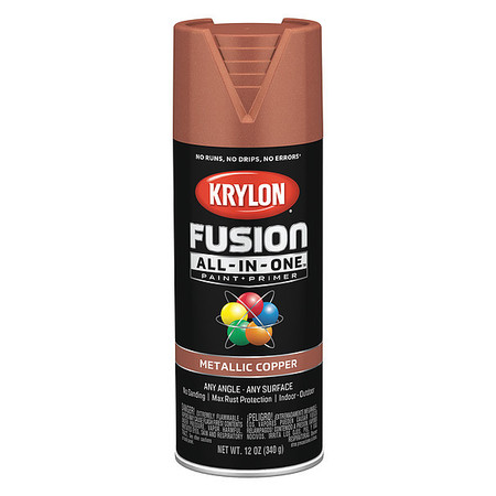 Krylon Metallic Spray Paint, Copper, Metallic, 12 oz K02768007