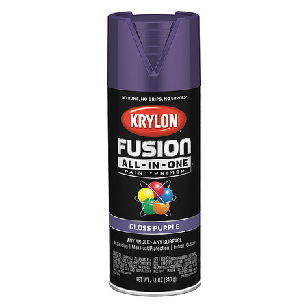KRYLON Rust Preventative Spray Paint, Purple, Gloss, 12 oz K02719007