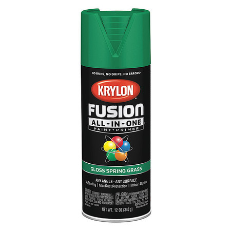 Krylon Rust Preventative Spray Paint, Spring Grass, Gloss, 12 oz K02724007