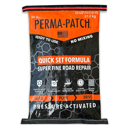 PERMA-PATCH Cold Patch, Black, 60 lb. Bag PP-60-F