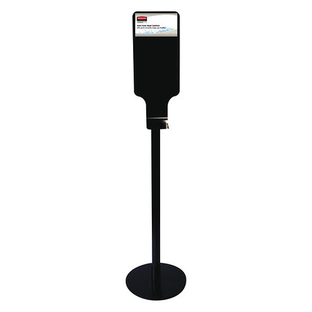 RUBBERMAID COMMERCIAL Floor Stand, Black, 59-1/4" H FG750824