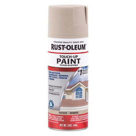 RUST-OLEUM Weather Resistant Paint, Unfinished, OilBase, Wicker, 12 oz 313812