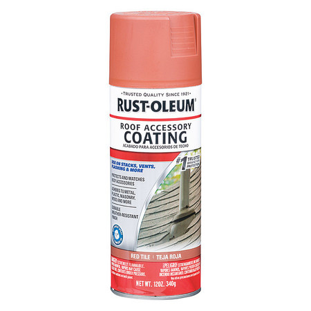 RUST-OLEUM Weather Resistant Paint, Unfinished, OilBase, Red Tile, 12 oz 313815