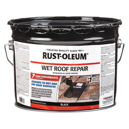 Rust-Oleum Roof Cement, Solvent Base, 3.3 gal 347431