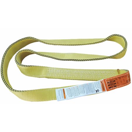 DAYTON Endless - Type 5, 3 ft L, 1 in W, Nylon, Yellow 55ET45