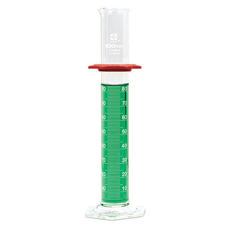 SIBATA Graduated Cylinder, 250 mL, 41 mm Dia, PK4 2351-250