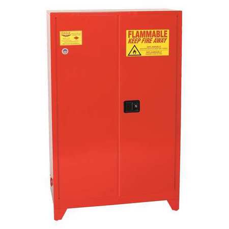 EAGLE MFG Flammable Liquid Safety Cabinet, Red PI47XLEGS