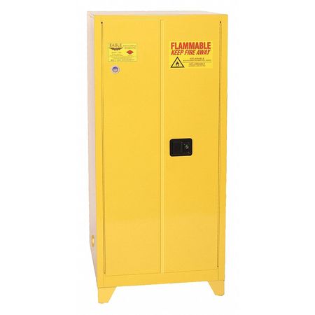 EAGLE MFG Flammable Liquid Safety Cabinet, Yellow 6010XLEGS