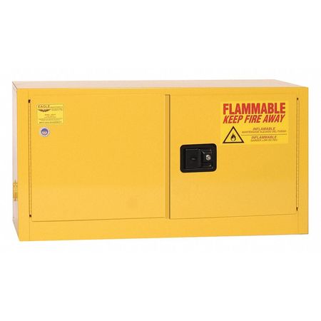 EAGLE MFG Flammable Liquid Safety Cabinet, Yellow, Height: 24 in ADD15X